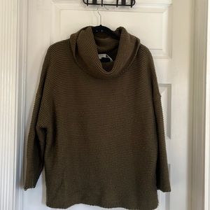 Olive Green Knit Turtleneck